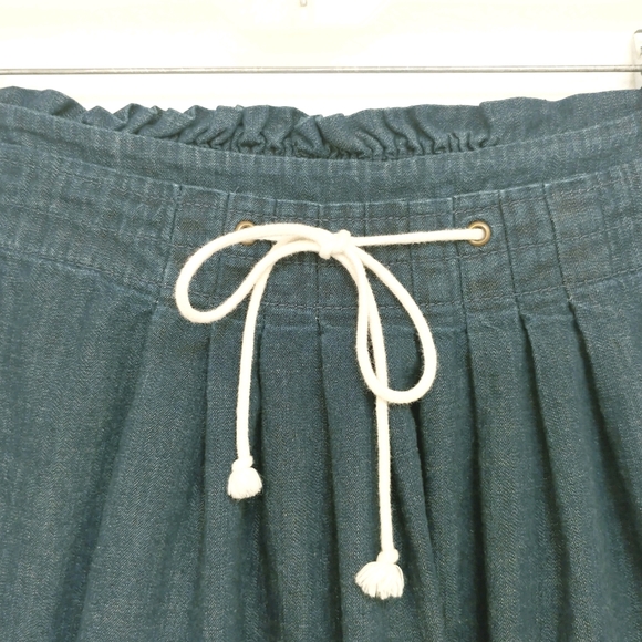 Merona Denim Drawstring Miniskirt Sz Small - Picture 6 of 10